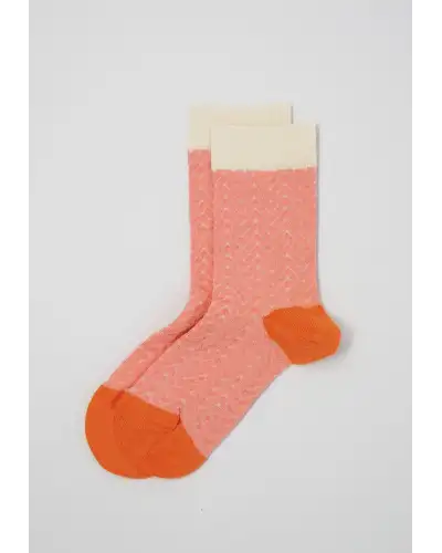 Women PEPER HAROW Zigzag Womens Socks - Pink £15.00