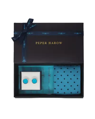 Gents PEPER HAROW Azure Mens Cufflink Gift Box £41.00