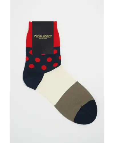 Women PEPER HAROW Mayfair Womens Socks - Scarlet £15.00