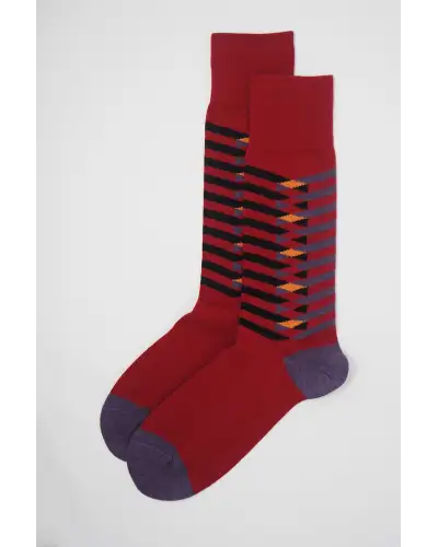 Men PEPER HAROW Symmetry Organic Mens Socks - Red £17.00