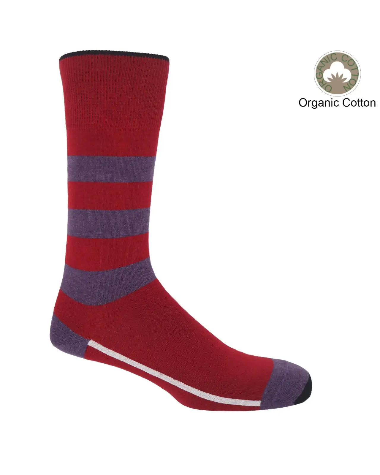 Men PEPER HAROW Equilibrium Organic Mens Socks - Red £17.00