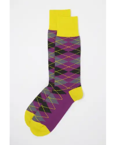 Men PEPER HAROW Argyle Mens Socks - Sunshine £16.00