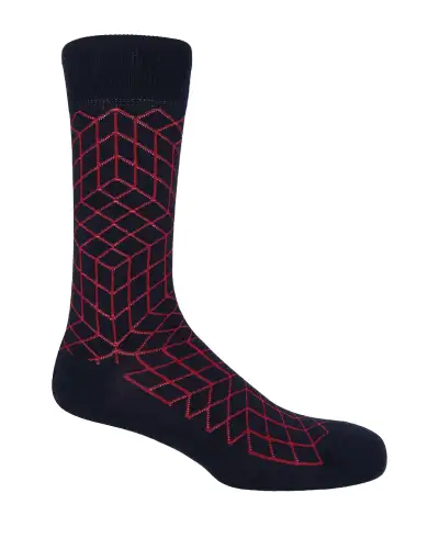 Men PEPER HAROW Puzzle Mens Socks - Black £16.00