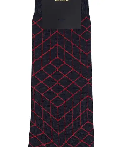 Men PEPER HAROW Puzzle Mens Socks - Black £16.00