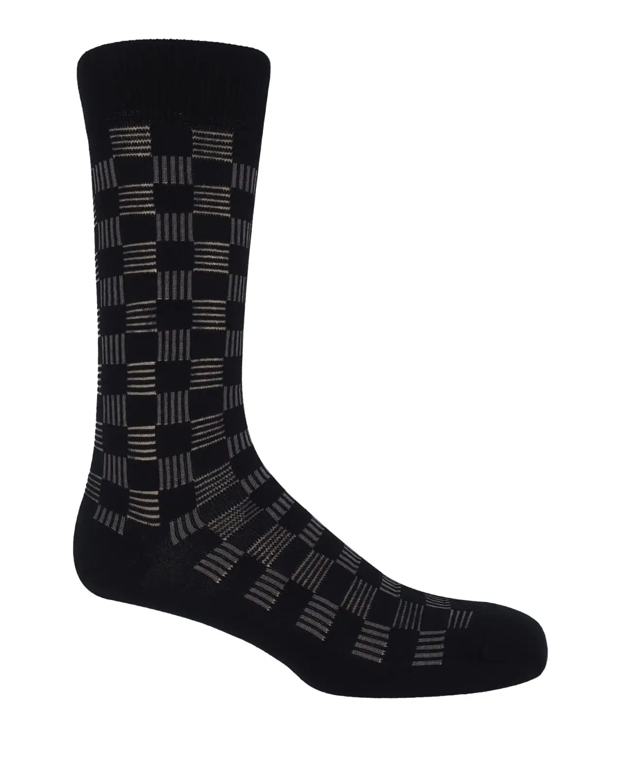 Men PEPER HAROW Battenberg Mens Socks - Black £16.00