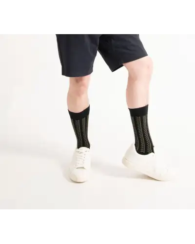 Men PEPER HAROW Vector Stripe Mens Socks - Black £14.00