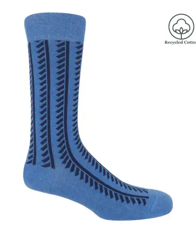 Men PEPER HAROW Vector Stripe Mens Socks - Blue £14.00