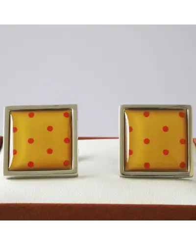 Men PEPER HAROW Grooms Set - Diamonds Red Socks Honey Cufflink £41.00