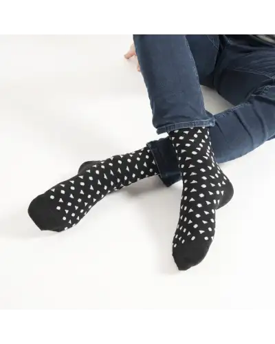 Men PEPER HAROW Confetti Mens Socks - Black £14.00