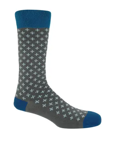 Gents PEPER HAROW Grey Crosslet Tie Socks Mens Gift Box £77.00