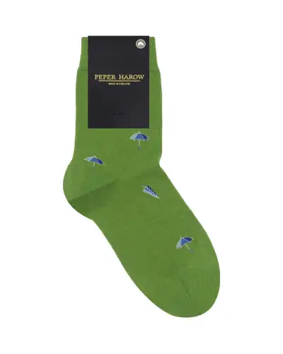 Women PEPER HAROW Umbrella Womens Socks - Green £15.00