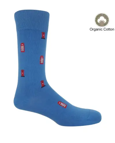 Men PEPER HAROW Post Box Mens Socks - Blue £17.00
