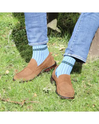 Men PEPER HAROW Old School Mens Socks - Blue £16.00