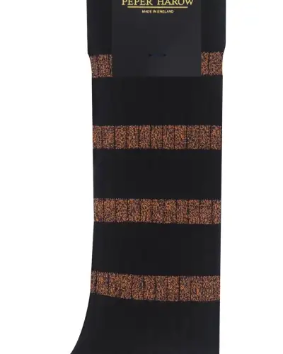 Men PEPER HAROW Old School Mens Socks - Black £16.00