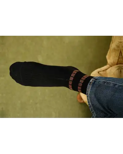 Men PEPER HAROW Old School Mens Socks - Black £16.00
