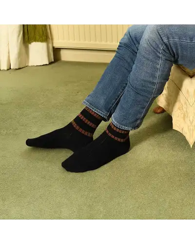 Men PEPER HAROW Old School Mens Socks - Black £16.00