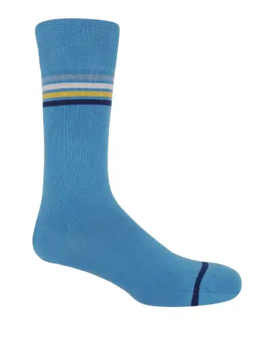 Men PEPER HAROW Mix Tape Mens Socks - Blue £16.00