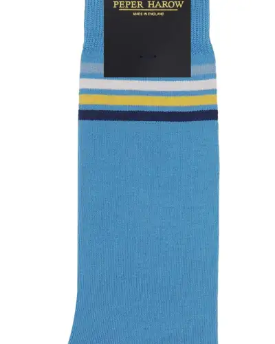 Men PEPER HAROW Mix Tape Mens Socks - Blue £16.00