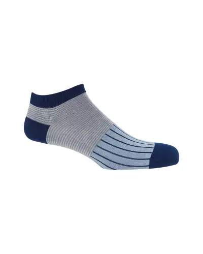 Gents PEPER HAROW Mens Trainer Socks Gift Box - Oxford Stripe £76.00