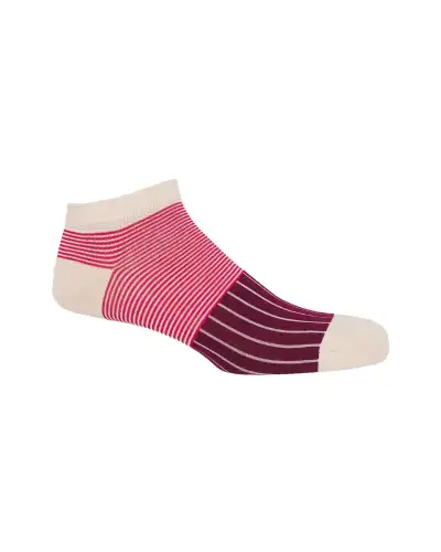 Gents PEPER HAROW Mens Trainer Socks Gift Box - Oxford Stripe £76.00