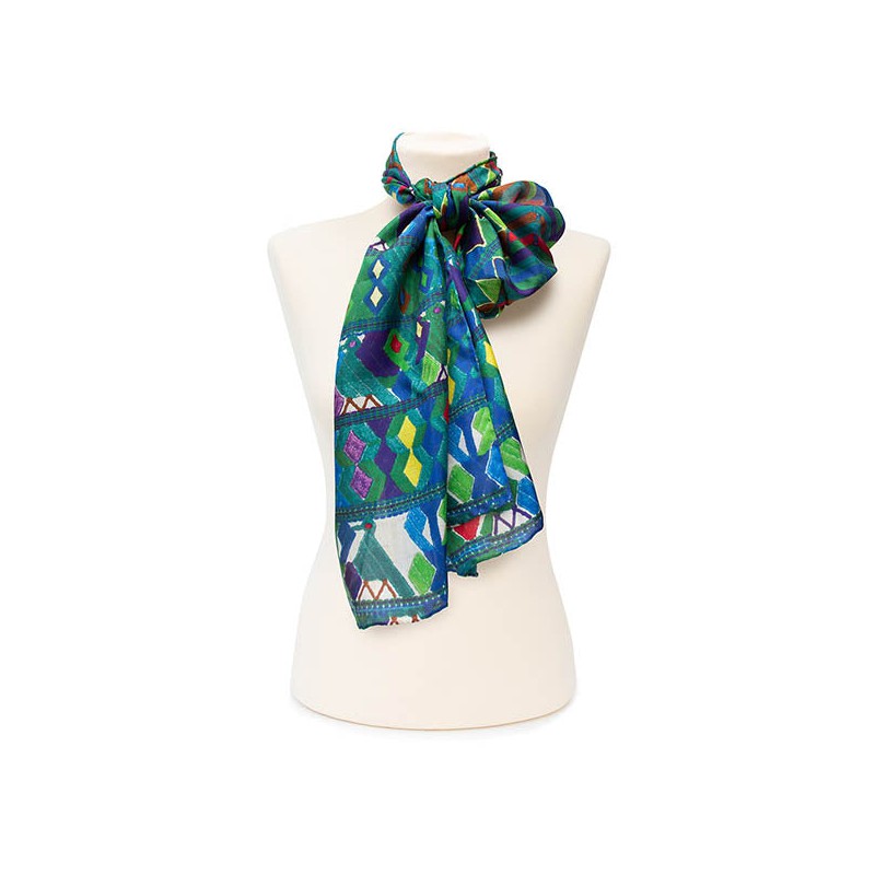 Scarves Fox and Chave Forest Light Silk Habotai Scarf £42.00