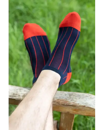 Gents PEPER HAROW Mens Trainer Socks Gift Box - Pin Stripe £33.00