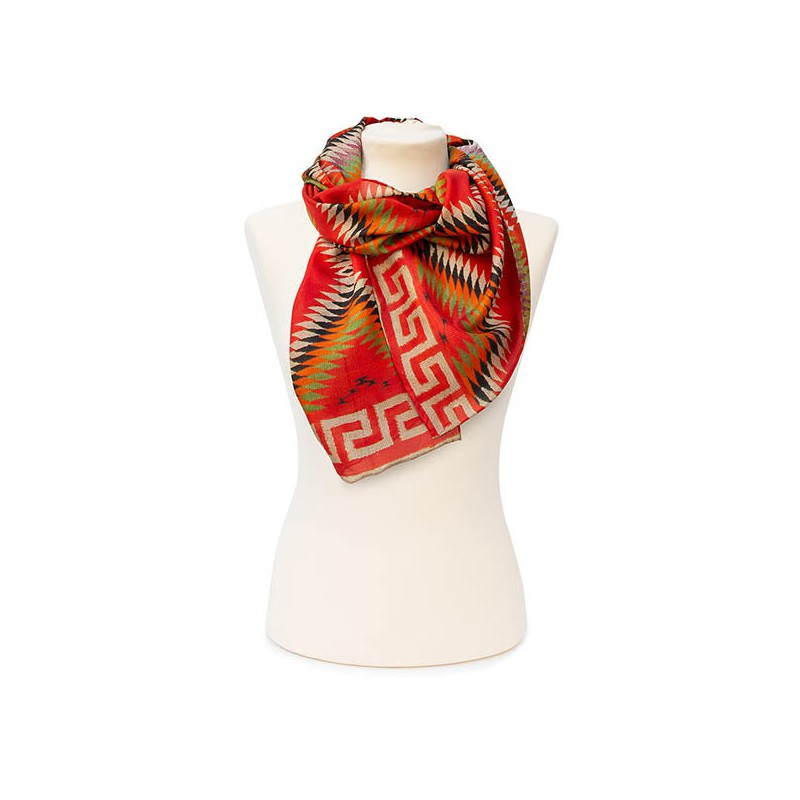 Scarves Fox and Chave Diamond Dazzler Silk Habotai Scarf £42.00