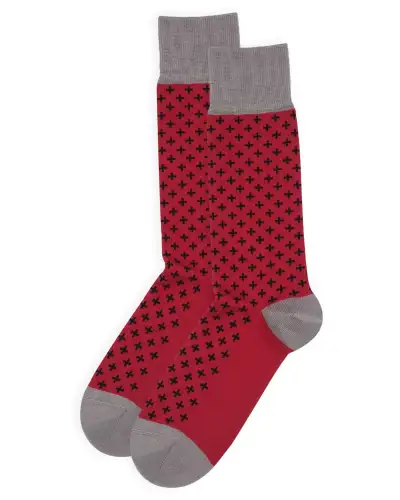 Men PEPER HAROW Crosslet Mens Socks - Red £16.00