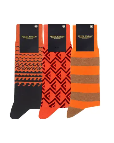 Men PEPER HAROW MenS Orange Sock Bundle - Organic £46.00