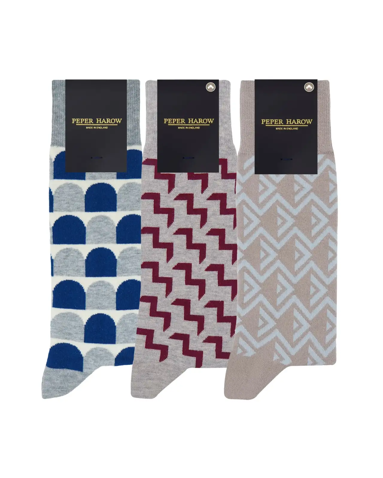 Men PEPER HAROW Mens Grey Socks Bundle - Organic £46.00