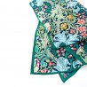 Scarves Fox and Chave Morris Golden Lily Green Crepe De Chine Scarf-FC-41-612 £45.00