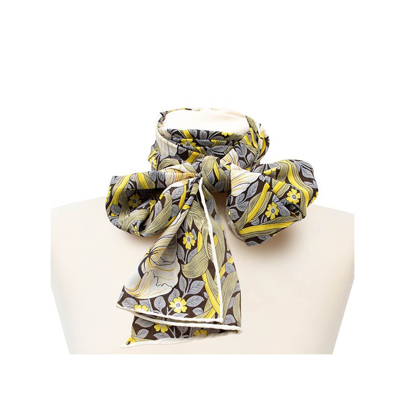 Scarves Fox and Chave Morris Pimpernel Crepe De Chine Scarf £45.00