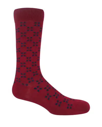 Men PEPER HAROW Cambridge Mens Socks - Burgundy £16.00