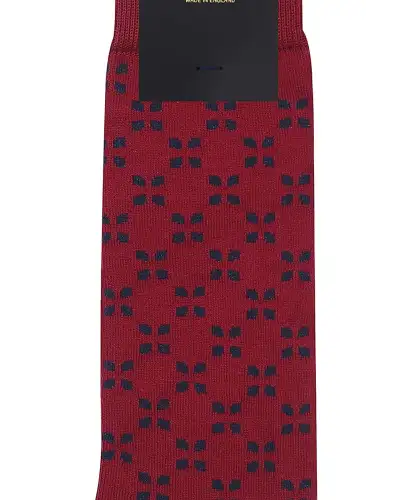 Men PEPER HAROW Cambridge Mens Socks - Burgundy £16.00