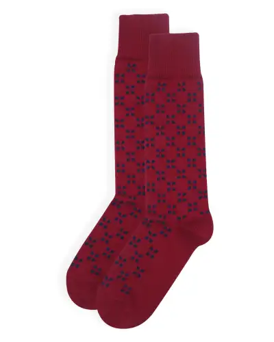 Men PEPER HAROW Cambridge Mens Socks - Burgundy £16.00