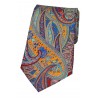 Posh & Dandy Ties Soprano Ties Posh And Dandy Multi Coloured Paisley Silk Tie £31.00