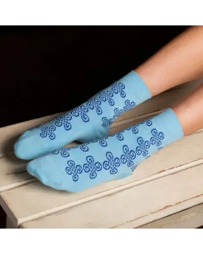 Women PEPER HAROW Knot Womens Socks - Blue £15.00