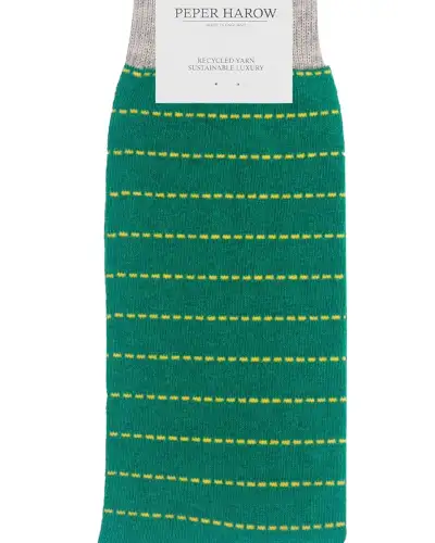 Men PEPER HAROW Dash Mens Socks - Green £14.00