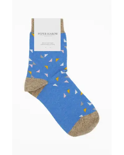 Women PEPER HAROW Trilateral Womens Socks - Blue £13.00