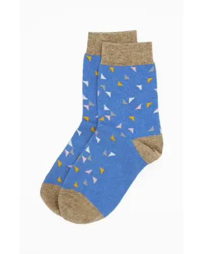 Women PEPER HAROW Trilateral Womens Socks - Blue £13.00