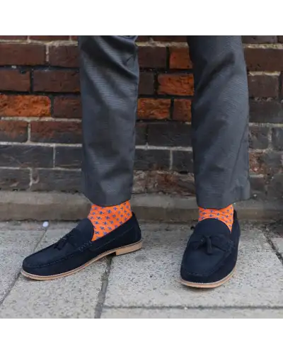 Men PEPER HAROW Crosslet Mens Socks - Orange £16.00
