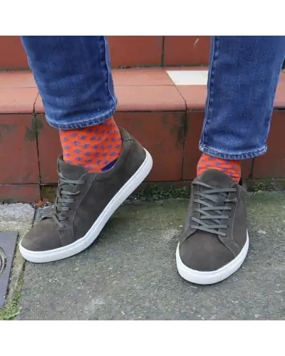 Men PEPER HAROW Crosslet Mens Socks - Orange £16.00
