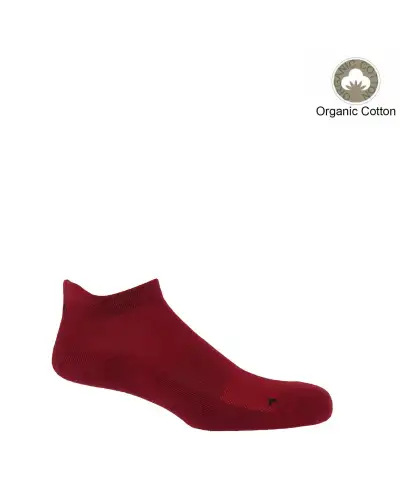 Men PEPER HAROW Organic Mens Trainer Sport Socks - Burgundy £14.00