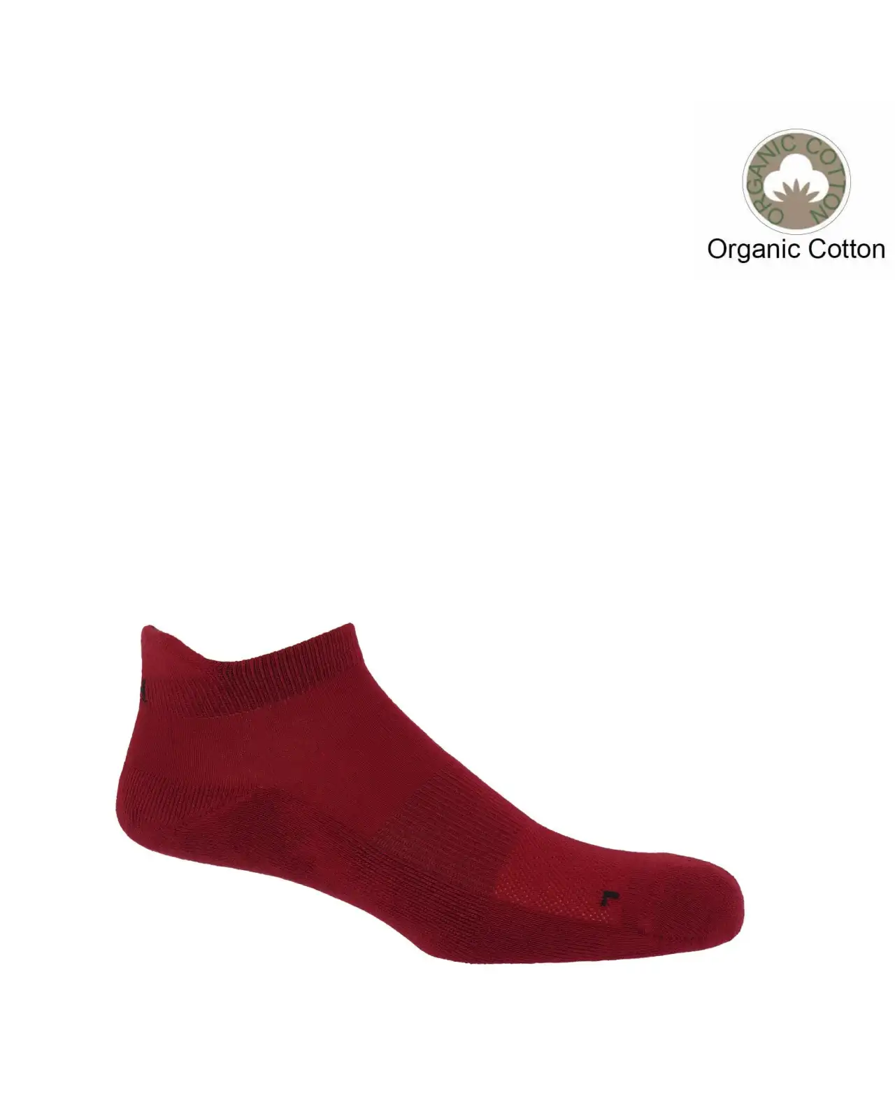 Men PEPER HAROW Organic Mens Trainer Sport Socks - Burgundy £14.00