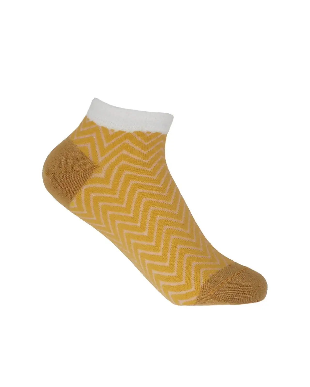 Women PEPER HAROW Zigzag Womens Trainer Socks - Yellow £11.00
