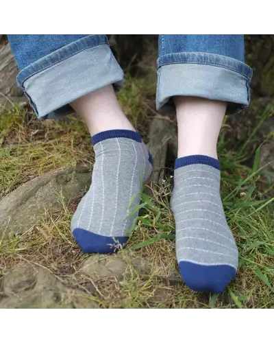 Men PEPER HAROW Dash Mens Trainer Socks - Grey £12.00