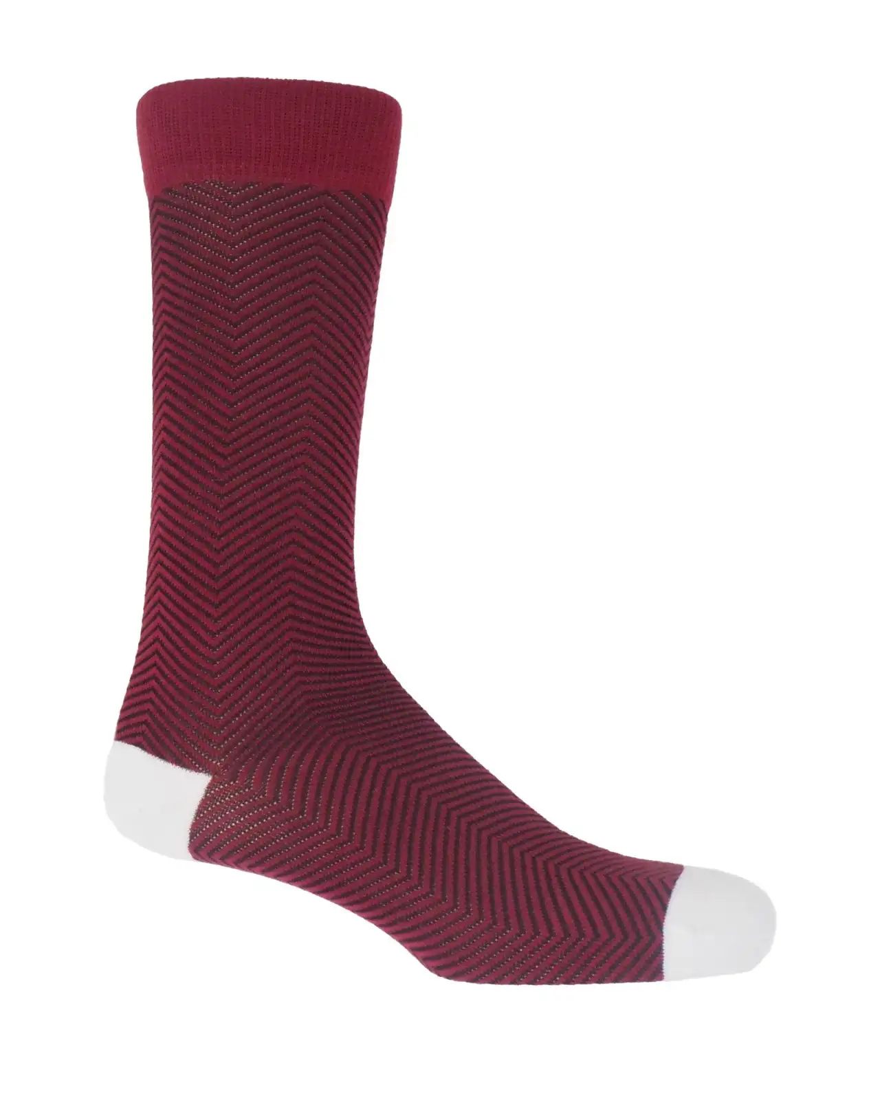 Men PEPER HAROW Lux Taylor Mens Socks - Burgundy £16.00