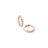 Fine Jewellery Babette Wasserman Diamond Huggie Earrings 18Ct Rose Gold £412.00