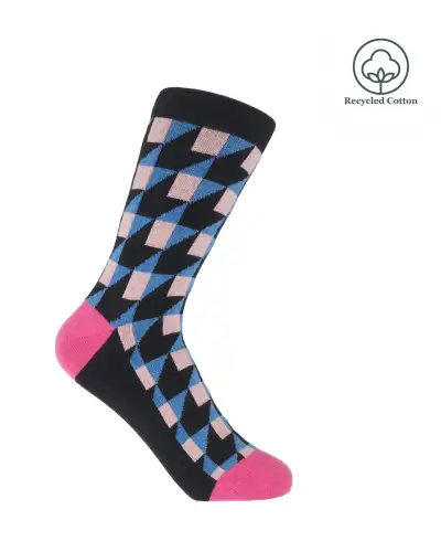 Women PEPER HAROW Dimensional Womens Socks - Black £13.00