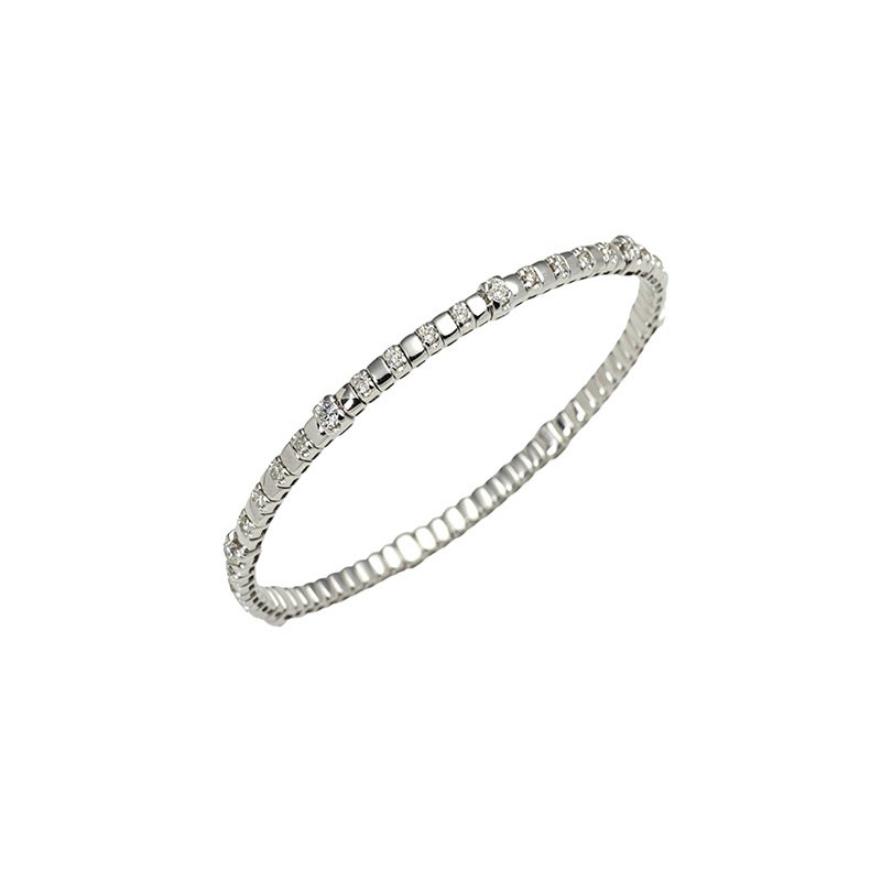 Fine Jewellery Babette Wasserman Flexible Diamond Bracelet 18Ct White Gold £2145.00